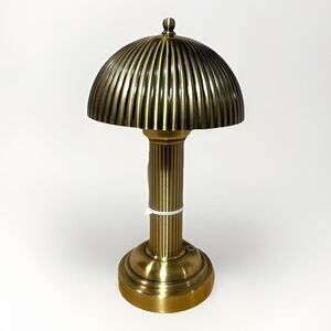 Hearth & Hand Magnolia 11.5” Brass Fluted Rechargeable Table Lamp LED New